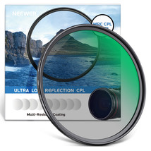 NEEWER 52mm Polarizer Filter, CPL Filter with 30 Layers Nano Coatings Polarizing - $50.99