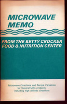 Microwave Memo: From the Betty Crocker Food &amp; Nutrition - £3.14 GBP