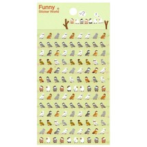 Cute Tiny Bird Stickers Sheet Animal Owl Parrot Vinyl Craft Scrapbook Sticker - £3.16 GBP