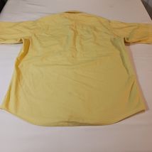 Bob Timberlake Build To Last Men's Yellow Cotton Short Sleeve Pockets Size Large image 2