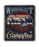 Anyhouz Wanderlust Campfire Throw Blanket Cozy Sofa Couch Bed Cover Outd... - £45.34 GBP