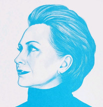 Hillary Clinton Art Postcard Presidential Candidate 2018 Pioneer Unposte... - $29.99