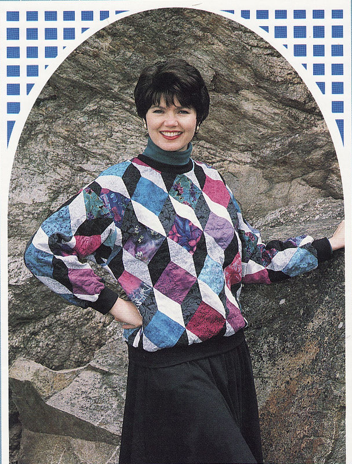 Back Porch Patchwork TUMBLING BLOCKS PULLOVER Piecing Sew Pattern 6-22 - $9.99