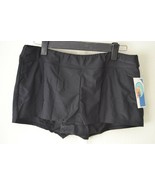 Ocean Avenue Womens Solid Wide Band Boyleg Short Bikini Bottom Black Sz ... - $24.83 CAD