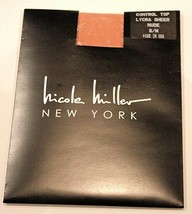 NICOLE MILLER New York USA HOSIERY Pantyhose Control Top Lycra Sheer Nud... - £54.15 GBP