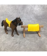 Playmobil Horse, Horse Blanket &amp; Blanket Holder - $7.83