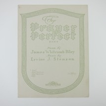 The Prayer Perfect Sheet Music James Whitcomb Riley Ervine Stenson Antique 1916 - £15.71 GBP
