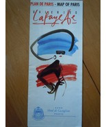 Map of Paris Galeries Hotel De Castinglione Paris France Brochure - $5.99