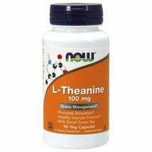 NOW Supplements, L-Theanine 100 mg with Decaf Green Tea, Stress Management*, ... - $20.40