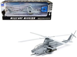 Bell AH-1Z Cobra Helicopter Gray &quot;US Air Force&quot; &quot;Military Mission&quot; Series 1/55 - £34.04 GBP