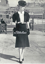 1930s Suit Bolero, Frilly Blouse, Flared Skirt - 3 Knit patterns (PDF 1169) - $3.75