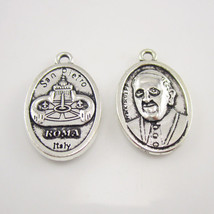 100pcs of New Pope Francis Medal Ben Edictuo Rosary Charm Pendant - £20.11 GBP