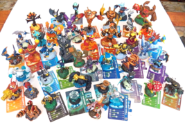 Lot 45 Skylanders Figures Activision Many with Codes &amp; Cards + Castle Case - £75.06 GBP