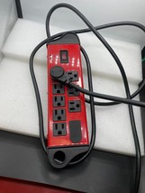 8-Outlet Surge Protector (10ft, Metal) 1780J w/ 2 USB - Red - £11.95 GBP