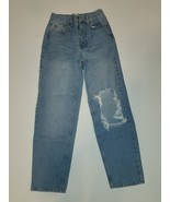 BDG Urban Outfitters Light Wash High Rise Baggy Distressed Denim Jeans S... - $36.18 CAD