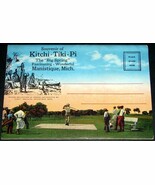 KITCHI-TIKI-PI Michigan Antique POSTCARD FOLDER Big Spring John Bellaire... - $27.62 CAD