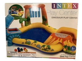 Intex Dinosaur Inflatable Play Center, 98in X 75in X 43in, for Ages 2+ - £33.94 GBP