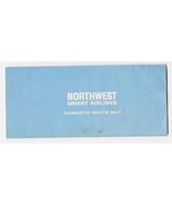 Northwest Orient Airlines Domestic &amp; System Route Maps  - £14.01 GBP