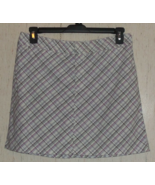 EXCELLENT WOMENS DOCKERS LIGHT GRAY PLAID SCOOTER / SKORT  SIZE 8 - €24,32 EUR