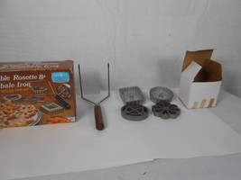 Vintage Nordic Ware Double Rosette and Timbale Iron 4 Shapes Original Box - £7.42 GBP