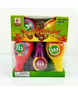 Chuck E. Cheese Soft Toy Bowling Set Game 6-Pins &amp; 2 Balls CEC NEW In Box - $17.31