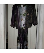 Suzi Chin for Maggy Boutique Silk Abstract Flutter Sleeves Dress Size 10 - $17.14