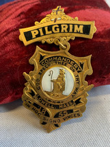 Masonic Vtg Knights Templar Pilgrim Named Thomas Southam Medal Badge Pin - $69.25