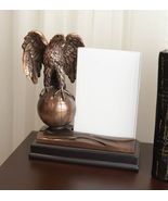 Ebros Majestic Bald Eagle Perching On Globe 4&quot;X6&quot; Glass Picture Frame St... - €76,35 EUR