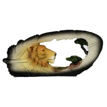 Regal Elites Vista Feather Series 5-1/4 Inch Long Wildlife Sculpture - LION HEAD - £11.84 GBP
