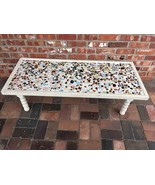 Large MCM Mosaic Tile  Coffee Table removable legs 49&#39;&#39; or Wall Hanging Art - £388.74 GBP