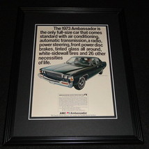 1973 AMC Ambassador 11x14 Framed ORIGINAL Advertisement - $39.59
