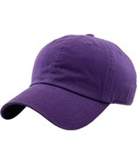 Purple Solid Plain Washed Dad Hat Cotton Polo Style Baseball Ball Cap New - $19.99