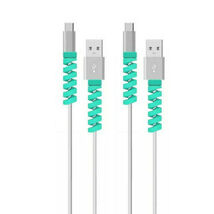 100 PCS Estilo Espiral Silicone Cabo de Dados Capa Protetora Anti-fio Qu... - $2.45