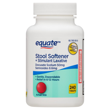 Stool Softener plus Stimulant Laxative Tablets for Constipation, 240 Count - £18.91 GBP