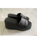 Flip Flap Black Sandal Woman Size Uk5 /EU38 - $17.43