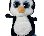 Ty Beanie Boos Waddles Black White Penguin Sparkle Eyes no tag 9” 2013 - £8.36 GBP