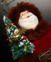 Kurt S Adler Christmas Ornament 1983 Santa Claus in Fur Trimmed Santa Coat Boxed - £7.18 GBP