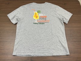 Tommy Bahama "Life is Rum Long Weekend" Men's Gray Short-Sleeve T-Shirt - Medium - $8.99