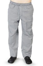 Chef Uniform Hounds-Tooth Fit Basic Baggy Chef Pants 3 Pockets Kitchen Work  - £15.33 GBP+