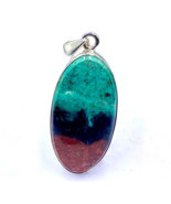 92.5 SILVER PENDANT - Sonora Sunrise Cabochon Pendant - Oval Pendant - 3... - $66.00