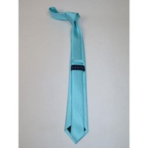 Mens Tie ZENIO By Stacy Adams Slim Narrow Twill Woven Soft Silky Z18 Ice Blue image 2
