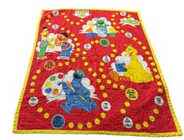 Vtg Sesame Street Crib Quilt Baby Toddler Comforter Blanket Bird Ernie 40X30” - £23.96 GBP