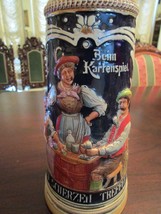 STEIN ORIGINAL  OLD CASTLE 13&quot; BEIM KARTENSPIEL - $84.15