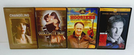 4 DVD MOVIES Hoosiers, Changeling, Walk the Line, Clear and Present Danger - £11.95 GBP