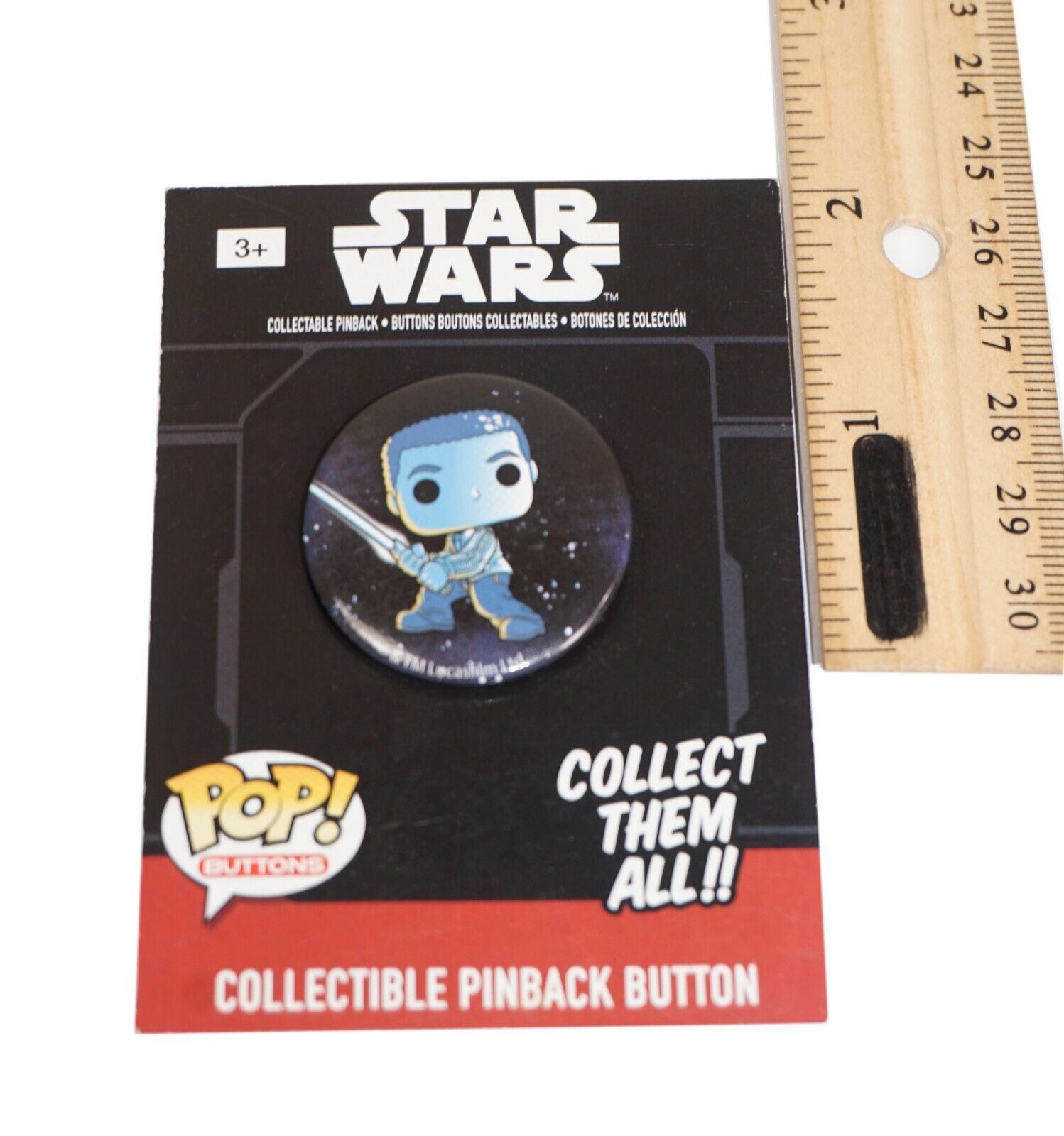 Star Wars Finn Funko Collectible - Disney Pinback 1.25" Button Pin 2016 - $5.00
