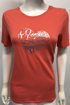 Banana Republic Top Tee &quot;LOVE&quot;  Super Soft Spring Summer Coral Red NEW S-XL - £11.78 GBP