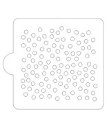 Scattered Dots Circles Pattern Stencil for Cookies or Cakes USA LS9056 - $93.54 MXN
