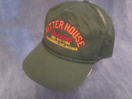 VINTAGE HAT Adjustable Men&#39;s Cap RITTERHOUSE TRUCKING Woodward, OK [Y125f] - £15.85 GBP