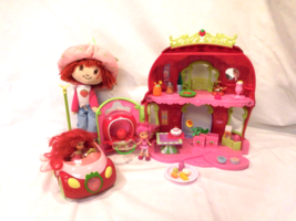 Strawberry Shortcake Berry Bitty Market Play Set + Car + Big Lot of Accessories  - £24.90 GBP