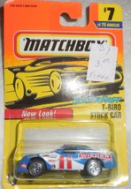 Matchbox 1997 &quot;T-Bird Stock Car&quot; Super Fast #7 Mint Car On Card - $3.00